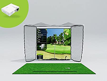 OptiShot 2 Golf Simulator for Home with Net and Mat | Golf in A Box