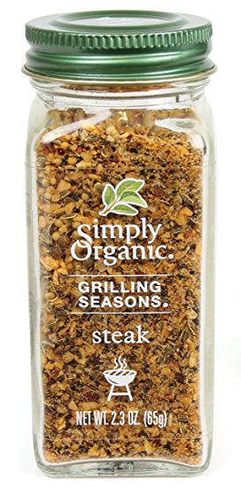 Simply Organic Grilling Seasons Steak Seasoning, 2.3 Ounce
