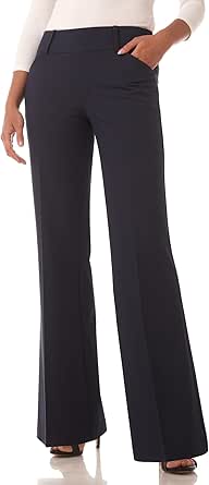 Rekucci Women's Smart Stretch Desk to Dinner Wide Leg Pull-On Pant