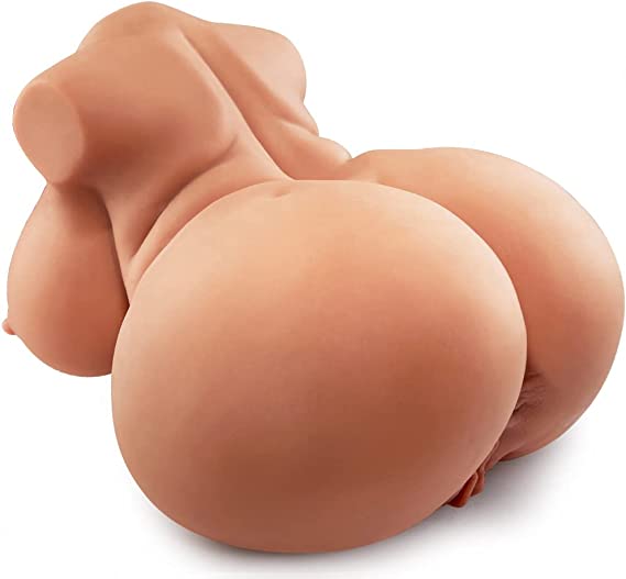 BBW Fat Brown Sex Doll with Big Ass and Boobs, Goyha Pussy Ass Male Masturbator Toy for Men Masturbation, 8.6LB Love Doll Male Sex Toy with Realistic Pocket Pussy Vagina & Anal Channels