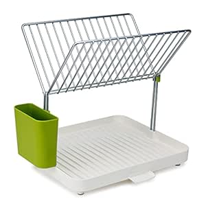 Joseph Joseph Y-Rack 2 Tier Dish Drainer - White Green