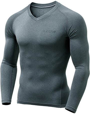 Tesla Men's Thermal WinterGear Compression Baselayer Long Sleeve Top YUV34 / R21 / V34 / V24 / LR21