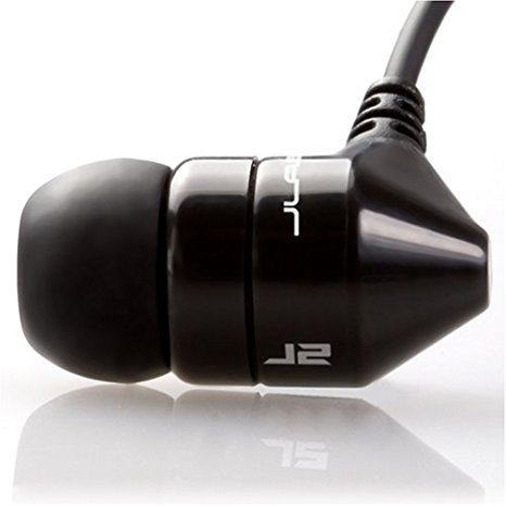 JBuds J2 Premium Hi-FI Noise Isolating Earbuds Style Headphones (Onyx Black) (Discontinued by Manufacturer)
