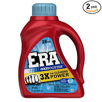 Era With Oxi Booster Regular Liquid Detergent 26 Loads 50 Fl Oz (Pack of 2)