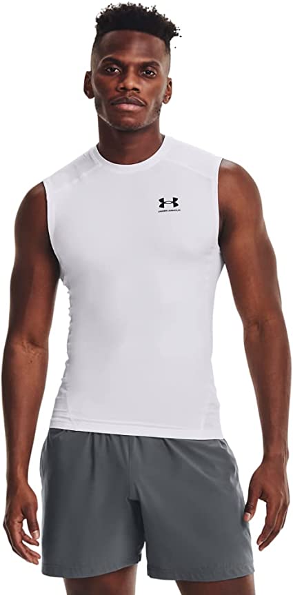 Under Armour UA HG Armour Comp SL Débardeur Respirant, t-Shirt Fonctionnel Confortable Homme