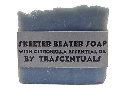 Skeeter Beater Soap with Citronella Essential Oil To Repel Mosquitoes Ticks and Other Biting Insect (1 Soap With Case)