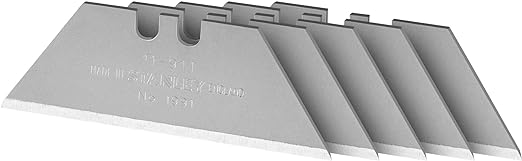 Stanley 0-11-911 Knife Blade "1991" unperforated (5 Piece), Silver