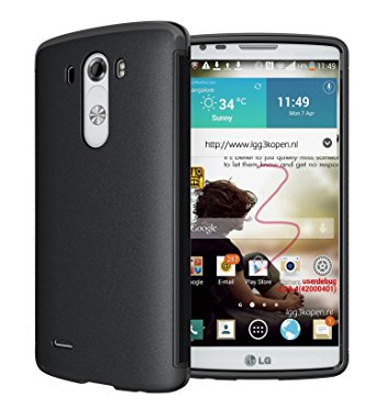 Hyperion Matte TPU Protective Case / Cover for LG Optimus G3 Cell Phone (Fits all LG Optimus G3 [Possible model numbers: D850, D830, VS985, D851, D972] US and International models and carriers)2 Year NO HASSLE Warranty - BLACK