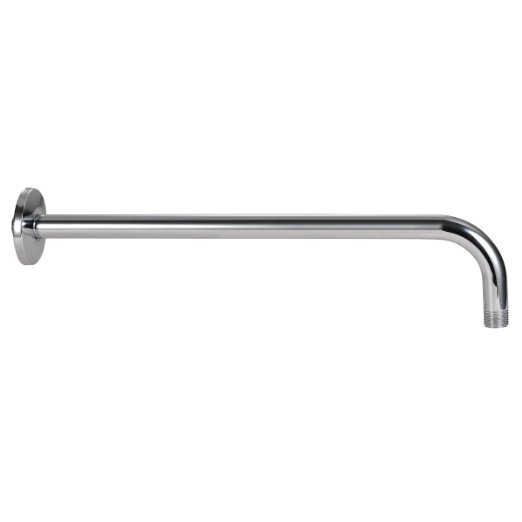 Purelux Extra Long Stainless Steel 16 Inch Replacement Shower Arm with Flange Chrome finish LIFETIME WARRANTY