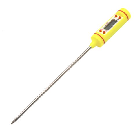 [Deals Sales Today 2016]IBEET cooking thermometer with long probe,Instant Read Thermometer, Thermometer for Food, BBQ, Candy, Sugar, Grill and Liquid.(Yellow)