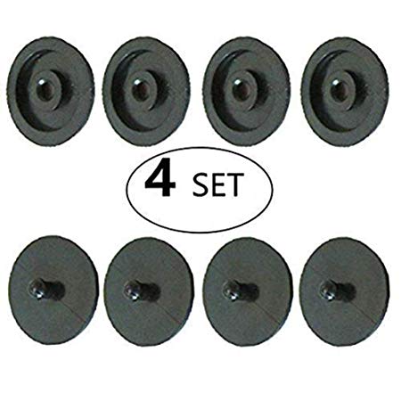 Seat Belt Stop Button Buttons Prevent Seatbelt Buckle from Sliding Down the Belt Set of 4 Plastic Seat-belt Stopper Clips Snap-On System No Welding Required - As Seen on TV