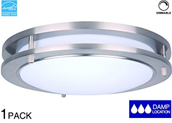 LIT-PaTH 15 Inch LED Ceiling Light, LED Flush Mount with Dimmable, 27.5W Replace 200W, 1925 Lumen, ETL and ES Qualified