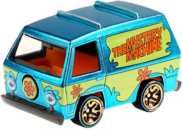 Hot Wheels id Vehicle, 1:64 Scale The Mystery Machine Vehicle with Embedded NFC Chip, World Race Collection, Physical and Digital Play for Ages 8 Years and Older