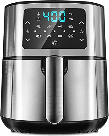 Air Fryer, BLUE STONE 7 in 1 Electric Hot Air Fryer with LCD Touch Panel, 6 Quart Digital Hot Oven Oiliness Cooker, Upgrade 7 Presets, Preheat, Keep Warm& Nonstick Frying Pot