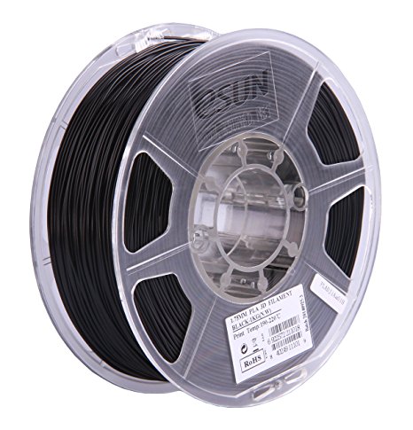 eSUN 3mm Black PLA PRO (PLA ) 3D Printer Filament 1KG Spool (2.2lbs), 3mm Black