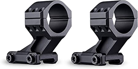 Fidragon 2 Pcs Rifle Offset Cantilever Scope Rings 30mm Two Heights