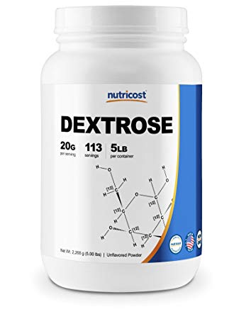 Nutricost Dextrose Powder 5 LBS, Non-GMO, Gluten Free