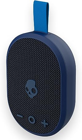 Skullcandy Ounce Wireless Bluetooth Speaker - IPX7 Waterproof Mini Portable Speaker with 16 Hour Battery, Downward Firing Passive Radiator, and Ballistic Nylon Carry Strap (Navy)