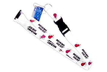 NBA Miami Heat Team Lanyard, White, 6, White