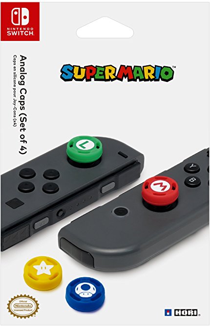 HORI Nintendo Switch Super Mario Analog Caps Officially Licensed By Nintendo - Nintendo Switch