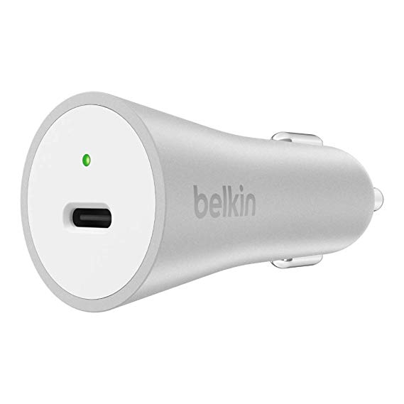 Belkin USB-C Car Charger for iPhone Xs, XS Max, XR, X, 8/8 Plus and More – iPhone Car Charger w/Fast Charge for Apple – USB-C Fast Charger for iPhone (27W)