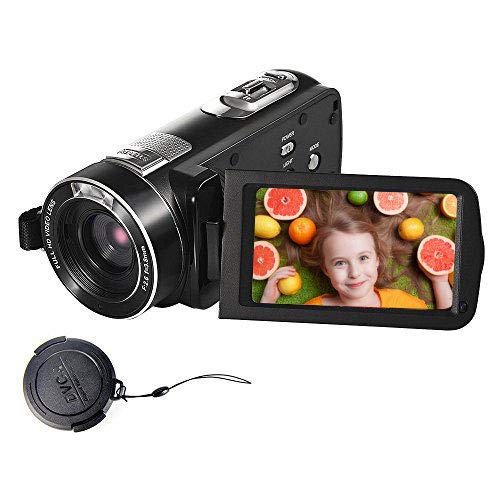 SEREE Video Camera Full HD 1080p 24.0MP Video Camcorder 3.0” LCD 270° Rotation Screen Digital Vlogging Camera with Remote Control