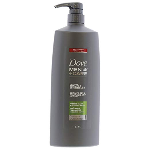 Dove Men Care 2 in 1 Formula Fortifying Shampoo   Conditioner, Fresh & Clean, 1.18L/ 40 FL OZ