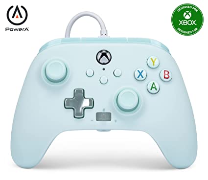 PowerA Enhanced Wired Controller for Xbox Series X|S - Cotton Candy Blue