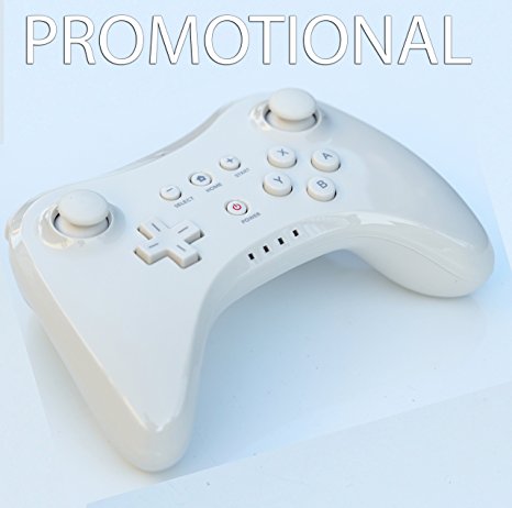 E-Store Wireless Joystick Game Pad Remote Controller for use with Nintendo Wii U Pro (White)