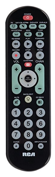 RCA RCRBB04GR 4-Device Big-Button Universal Remote Control