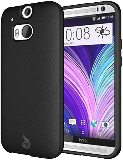 HTC One M8 Case - Diztronic Matte Back Flexible TPU Case for HTC One M8 (2014) - Matte Black