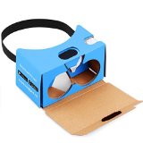 Newest Version 2 QPAU Virtual Reality 3D Glasses Google Cardboard DIY Kit -Clearer