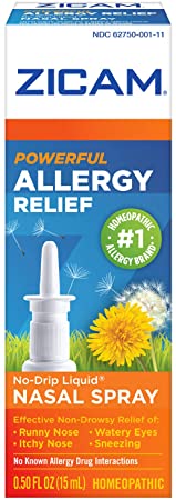 Zicam No Drip Liquid Nasal Spray Seasonal Allergy Relief Non-Drowsy 0.5 fl oz (15 ml)