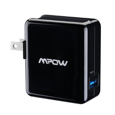 Mpow 18W USB AC Wall Charger with Qualcomm Certified Quick Charge 2.0 XSmart Technology