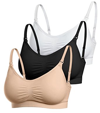 La Reve Wireless Nursing Bra | Full Coverage Seamless Bra for Breastfeeding