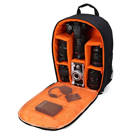 G-raphy Camera Backpack for DSLR SLR Cameras (Orange)
