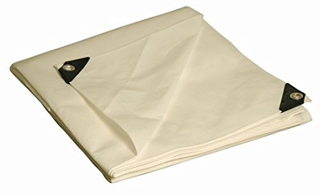 30' x 40' Dry Top Heavy Duty White Full Size 10-mil Poly Tarp item #330403