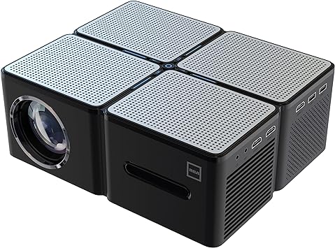 RCA RPJ167 WiFi Bluetooth Projector 4K Supported - HD Outdoor Projector 680ANSI Native 1080P, Home Theater Projector with 300" Display, Movie Projector for TV Stick, PS5, Laptop