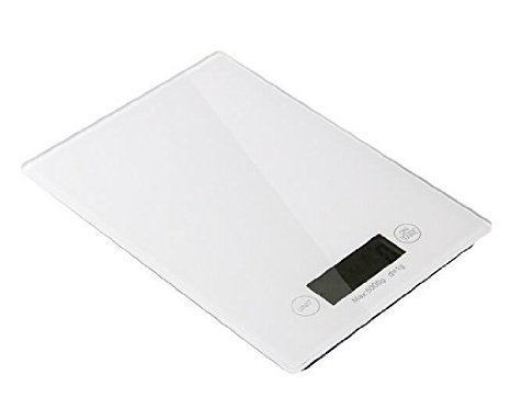 Touch Professional Digital Kitchen Scale 11 lbs Edition Tempered Glass in Grey