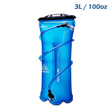 Triwonder 1.5-2-3L Hydration Bladder Water Reservoir for Bicycling Hiking Camping Backpack (3L / 100oz (TPU))