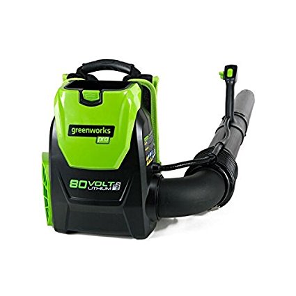 GreenWorks 80V 145MPH - 580CFM Cordless Backpack Blower, Battery Not Included, BPB80L00