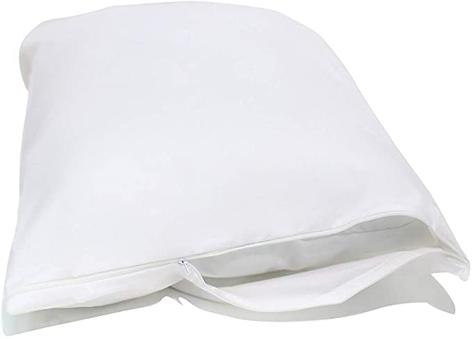 National Allergy Queen 2 Pack Allergy and Bed Bug Proof Pillow Cover, White