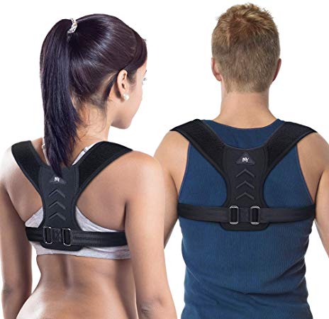 Posture Corrector for Men and Women,Upgraded Adjustable Upper Back Brace Straightener for Clavicle Support and Providing Pain Relief from Neck, Back and Shoulder(Universal)
