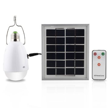 Mabor DU-12R Multi-functional LED Solar Lamp -12 Super Bright LED -Dimmable Function with Remote Controller -Solar Barn  Camping  Emergency Light