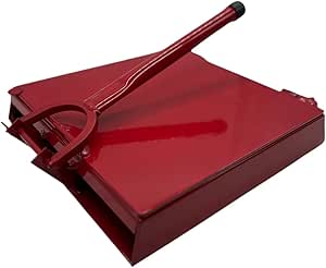 Authentic Made in Mexico Red All-Metal Tortilla Maker Press - 12x12 inch Square for Flour and Corn Tortillas