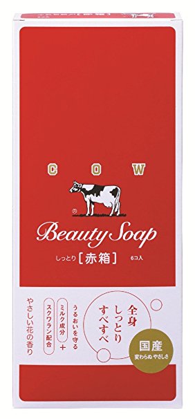 COW BRAND Soap Red Box 100g*6pieces