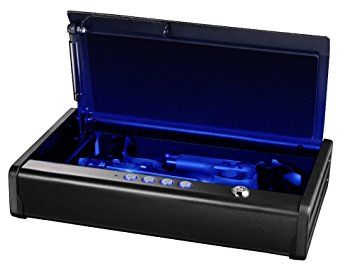 SentrySafe Pistol Safe, Quick Access Gun Safe with LED Interior Lights, Two Pistol Capacity, QAP2EL