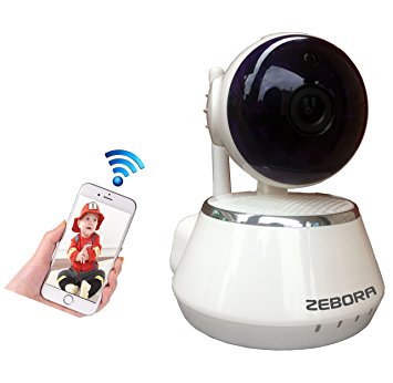 HD Baby Monitor, Internet WiFi Wireless IP Security Surveillance Camera Via Remote Video Monitoring, Pan and Tilt with Motion Detection, Two-way Audio and Night Vision