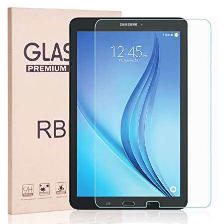 RBEIK Samsung Galaxy Tab E 9.6 / Nook 9.6 Screen Protector Glass - Premium Tempered Glass Screen Protector for Samsung Galaxy Tab E 9.6 T560 T567 Tablet with 9H Hardness Anti-Scratch Feature