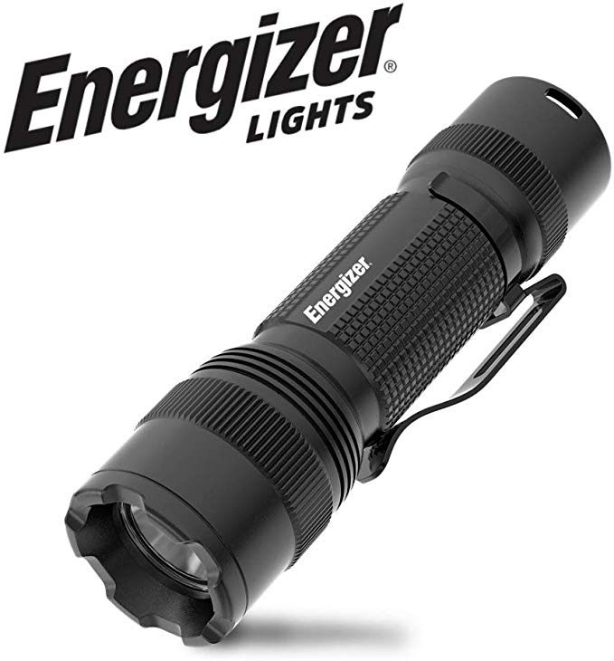 Energizer LED Tactical Flashlights, 300-700 High Lumens, IPX4 Water Resistant, Aircraft-Grade Metal Flash Light, Best Camping, Outdoor, Emergency Flashlights, Batteries Included